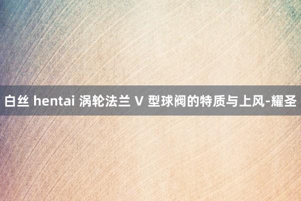 白丝 hentai 涡轮法兰 V 型球阀的特质与上风-耀圣